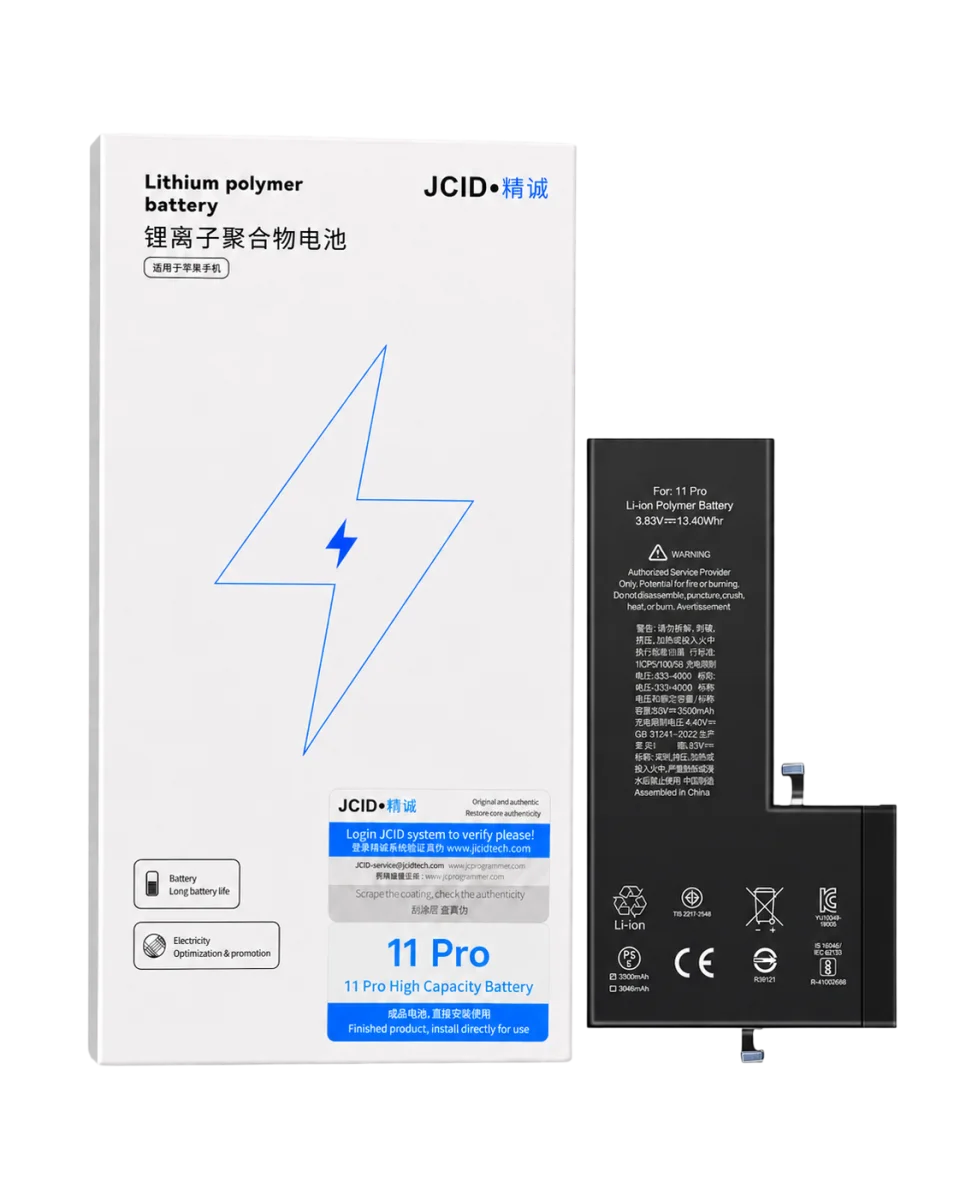iPhone 11 Pro JCID Yüksek Kapasiteli Batarya (3400 mAh) USE — galeri küçük resim 1