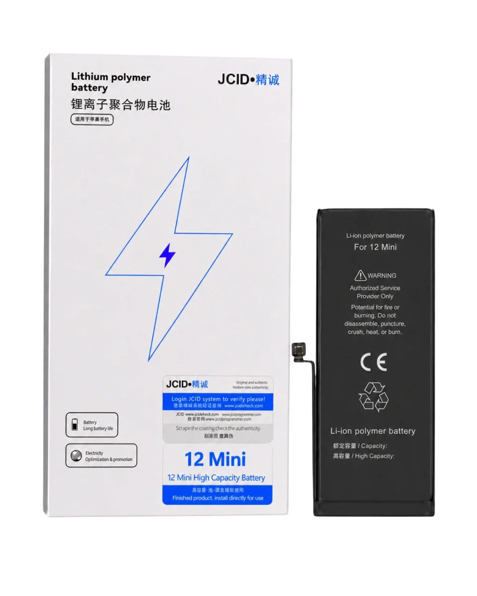 iPhone 12 mini JCID Yüksek Kapasiteli Batarya (2520 mAh) USE — galeri küçük resim 1