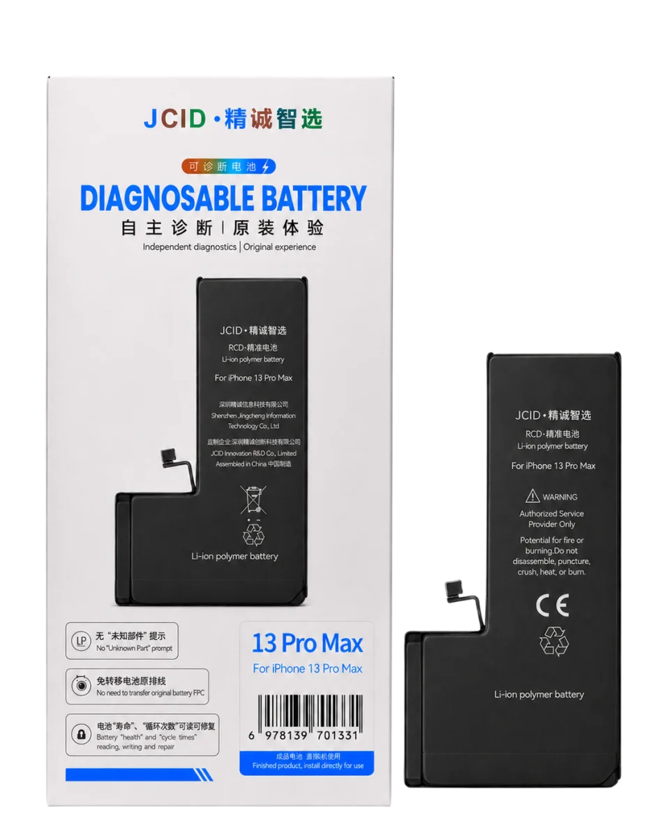 iPhone 13 Pro Max JCID Yüksek Kapasiteli Batarya (4790 mAh) Diagnosable — galeri küçük resim 1
