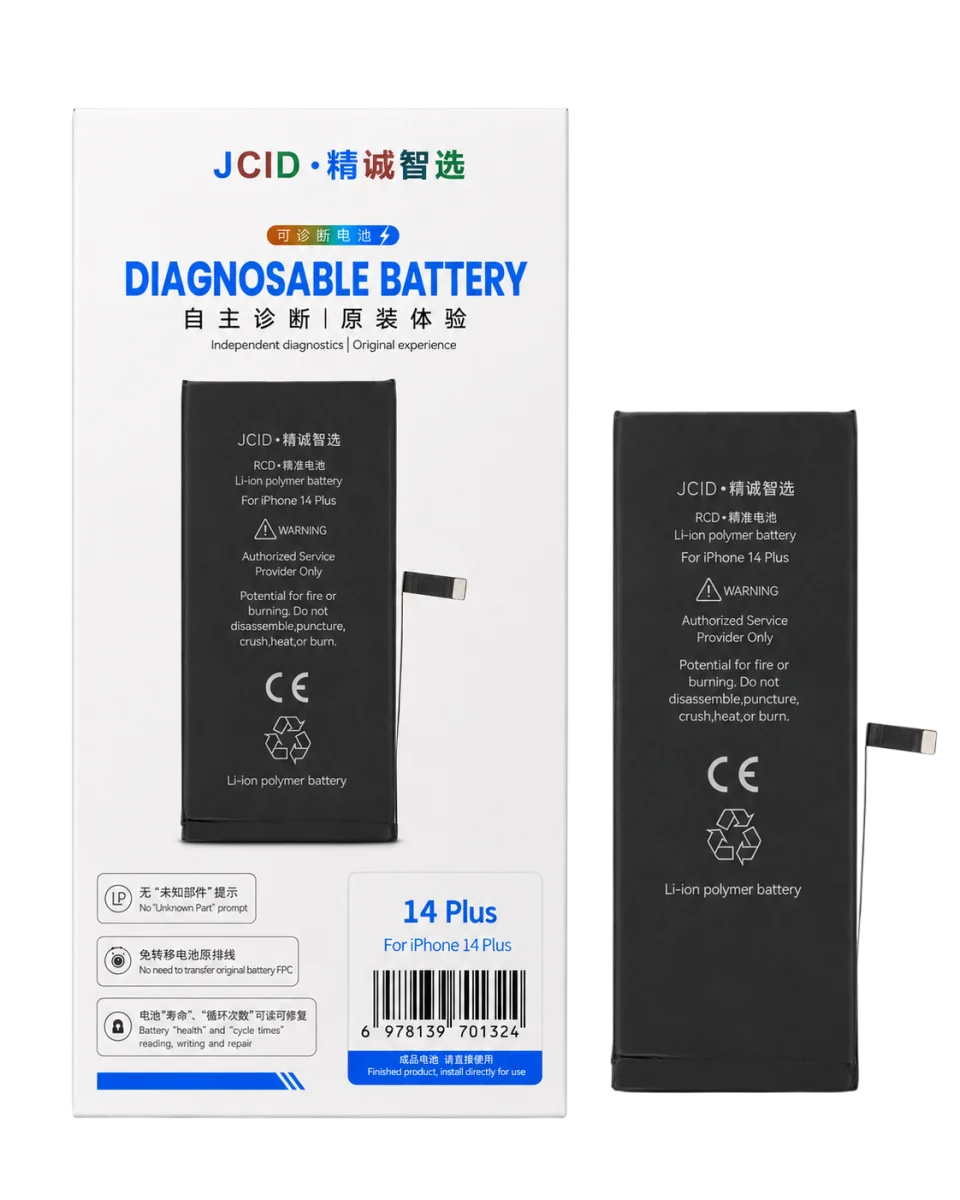 iPhone 14 Plus JCID Yüksek Kapasiteli Batarya (4770 mAh) Diagnosable — galeri küçük resim 1