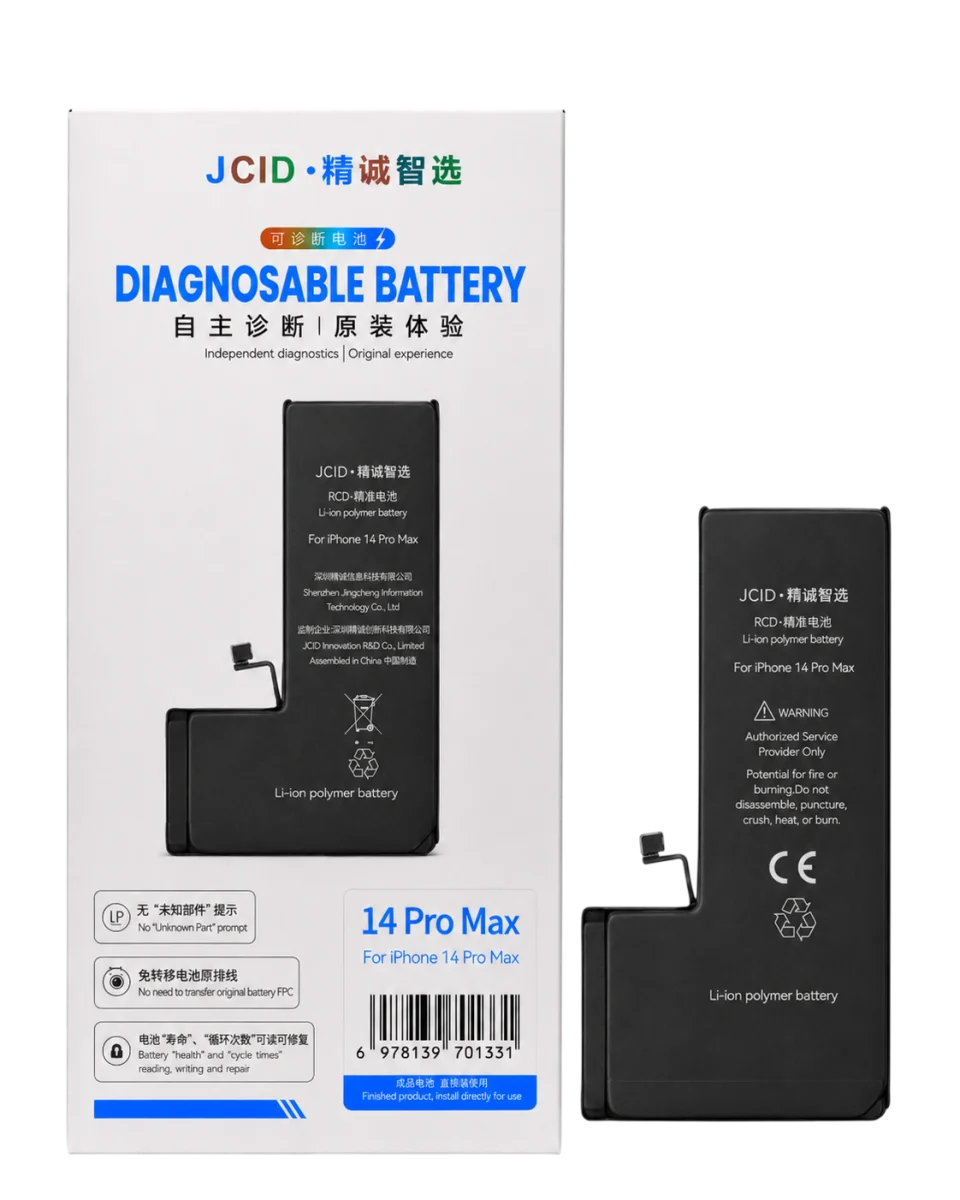 iPhone 14 Pro Max JCID Yüksek Kapasiteli Batarya (4790 mAh) Diagnosable — galeri küçük resim 1
