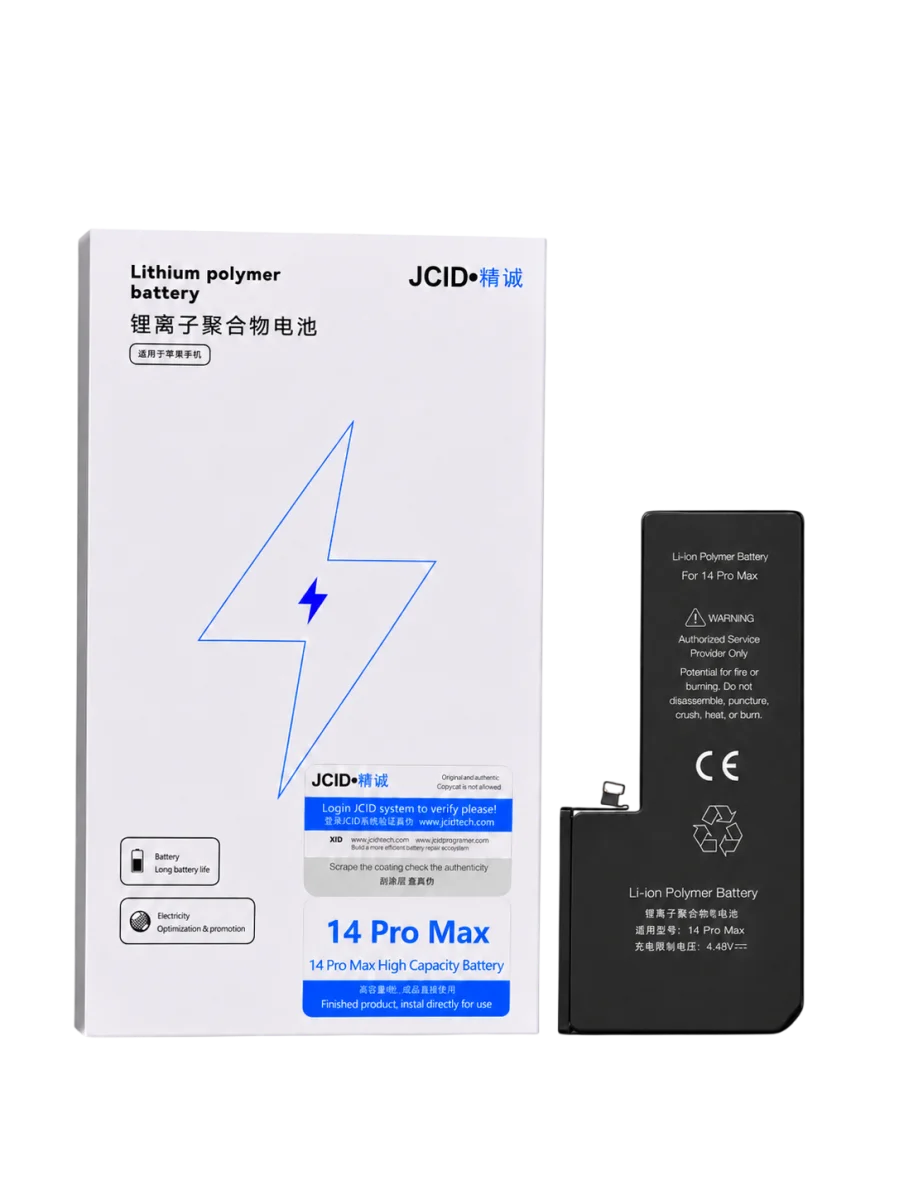 iPhone 14 Pro Max JCID Yüksek Kapasiteli Batarya (4790 mAh) USE — galeri küçük resim 1