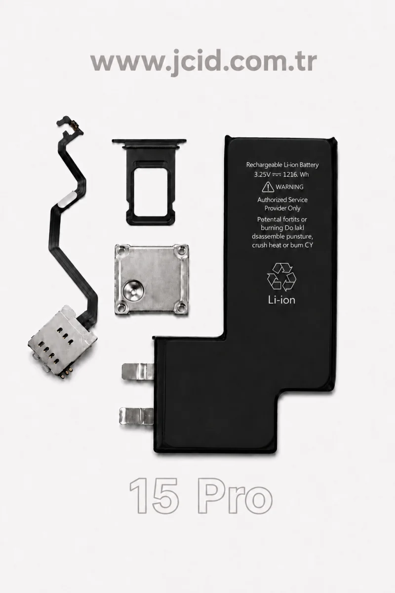 iPhone 15 Pro Batarya Amerikan Versiyon ve SIM Dönüştürme Kiti — galeri küçük resim 1