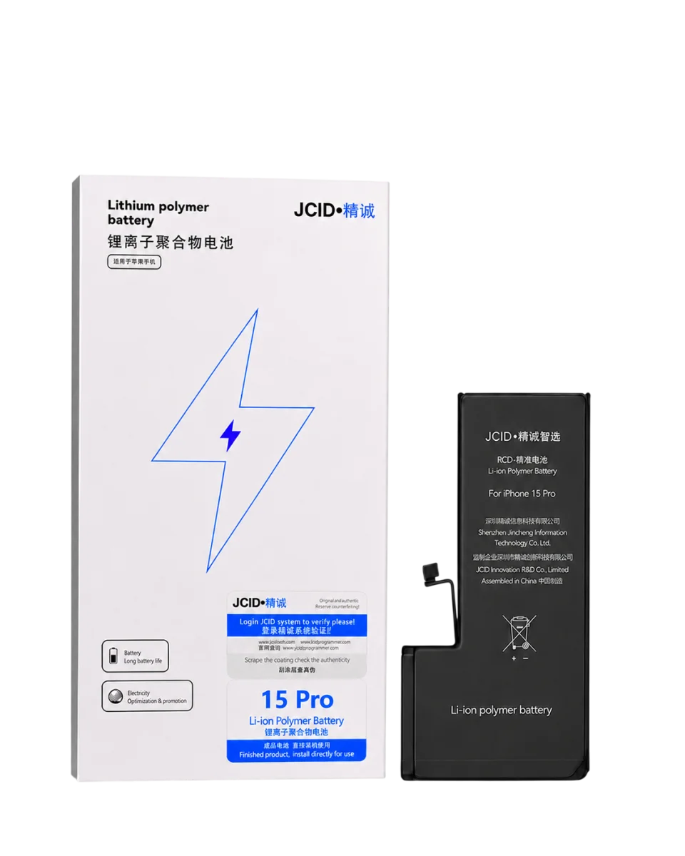 iPhone 15 Pro JCID Yüksek Kapasiteli Batarya (3430 mAh) USE — galeri küçük resim 1