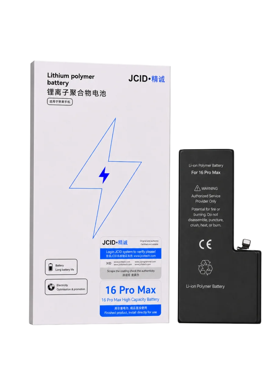 iPhone 16 Pro Max JCID Yüksek Kapasiteli Batarya (4685 mAh) USE