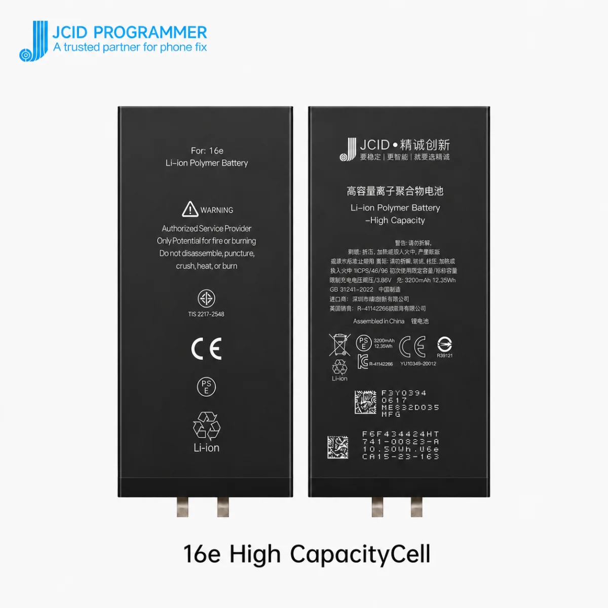iPhone 16e JCID Yüksek Kapasiteli Batarya (4005 mAh) Manually — galeri küçük resim 1