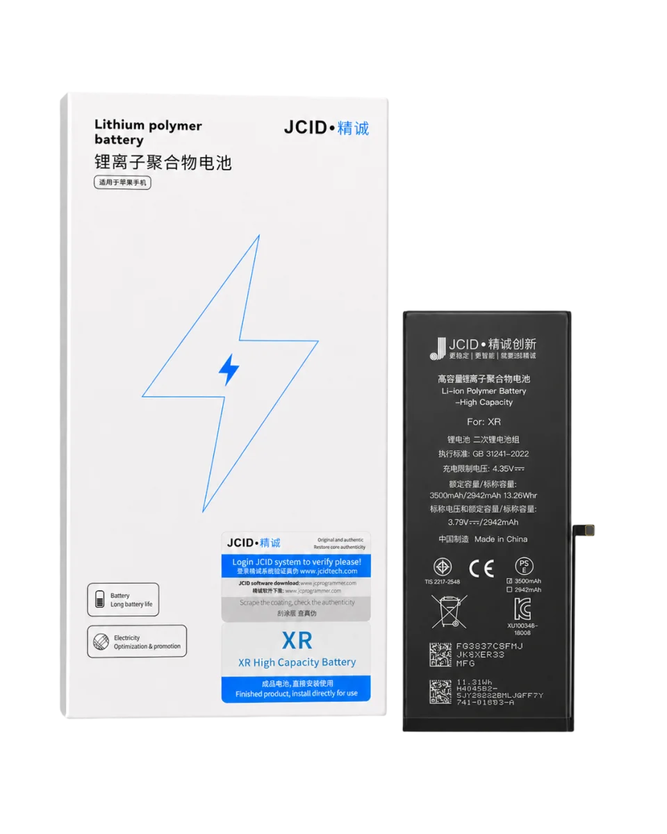 iPhone XR JCID Yüksek Kapasiteli Batarya (3500 mAh) USE — galeri küçük resim 1